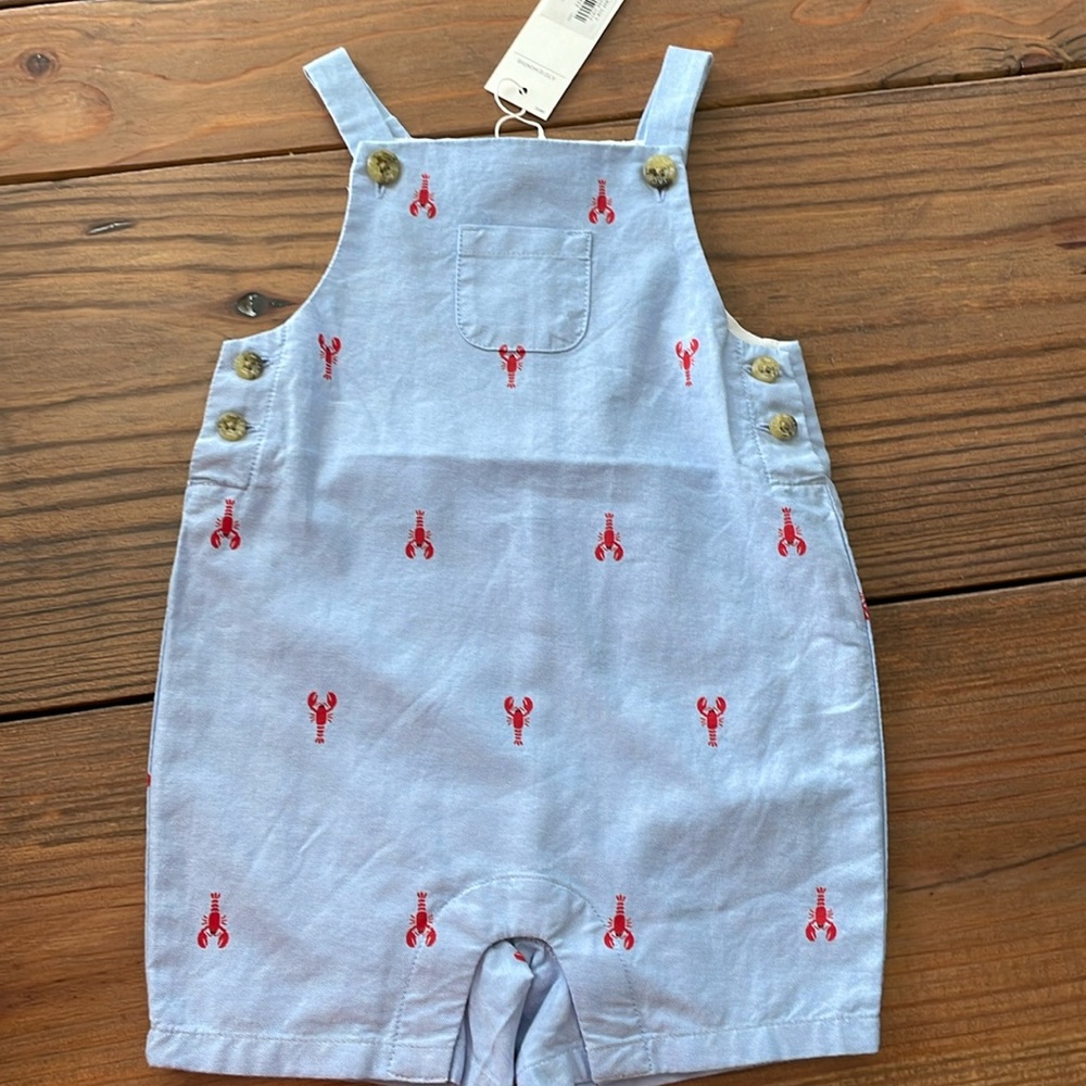 NWT Janie and Jack lobster overalls